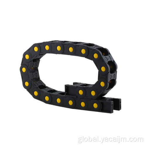 China Wholesale Black Plastic Cable Carrier Drag Chain R75 reinforced nylon drag chain Factory